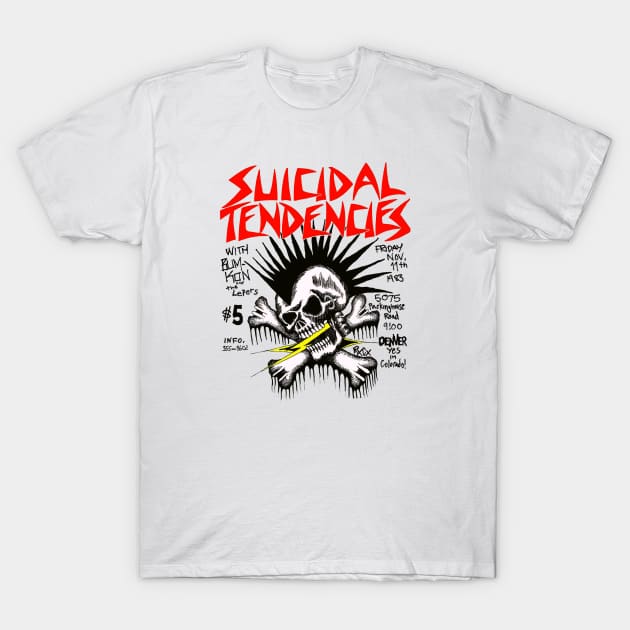 Suicidal Tendencies, 11/11/1983 T-Shirt by Colonel JD McShiteBurger